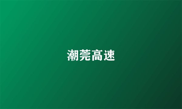 潮莞高速