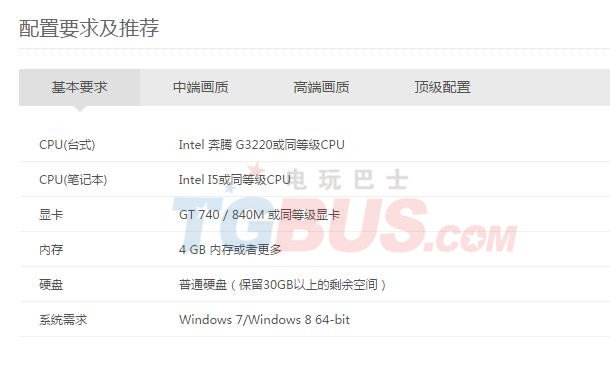 剑三重制版需要什么配置