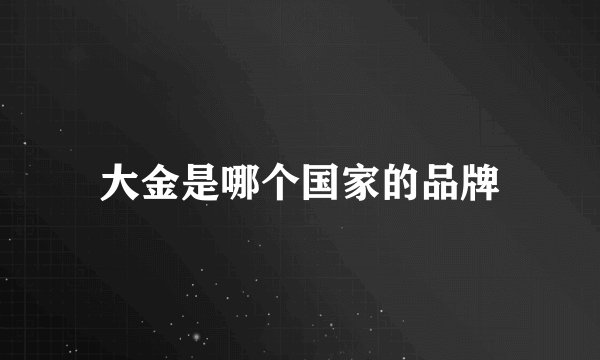 大金是哪个国家的品牌
