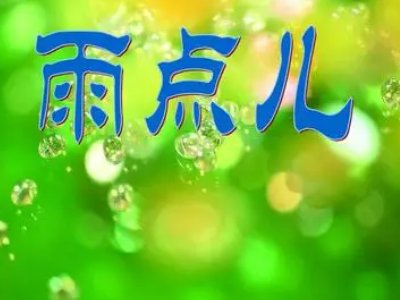 雨点儿落下来句子？！