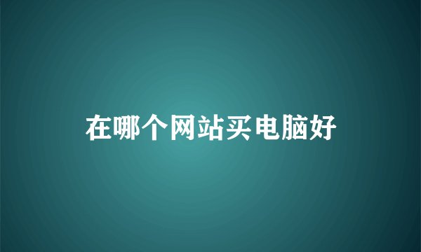 在哪个网站买电脑好