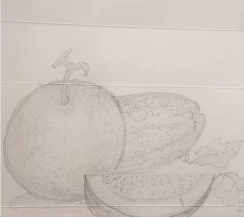 哈密瓜怎么画简笔画