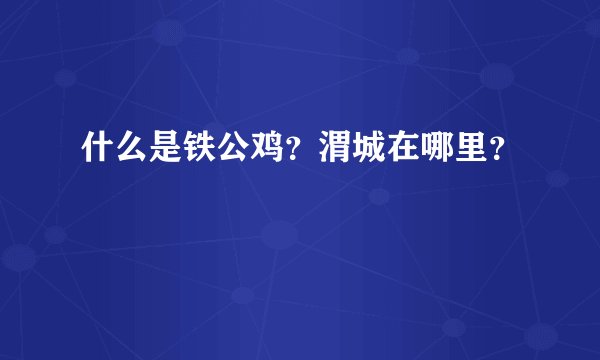 什么是铁公鸡？渭城在哪里？