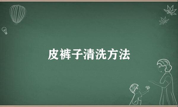 皮裤子清洗方法
