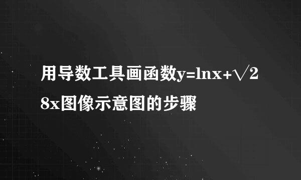 用导数工具画函数y=lnx+√28x图像示意图的步骤