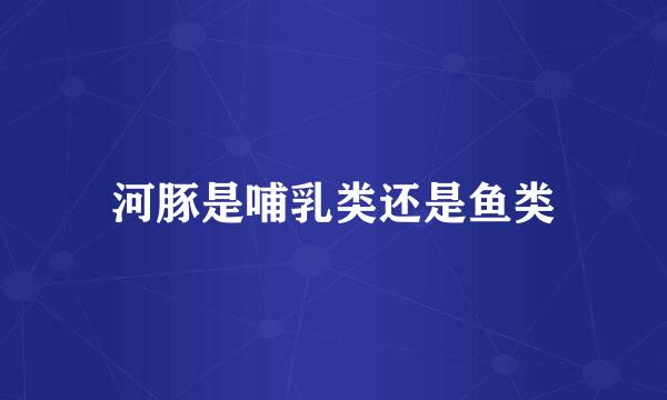 河豚是哺乳类还是鱼类