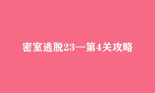 密室逃脱23—第4关攻略