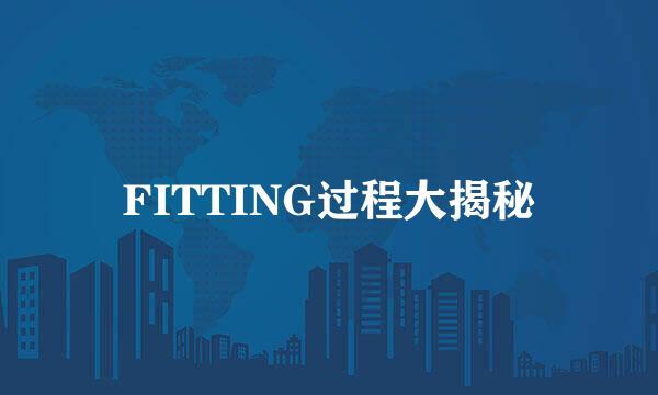 FITTING过程大揭秘