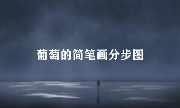 葡萄的简笔画分步图