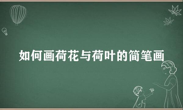 如何画荷花与荷叶的简笔画