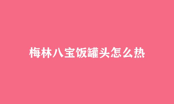 梅林八宝饭罐头怎么热
