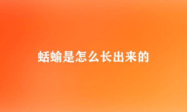 蛞蝓是怎么长出来的