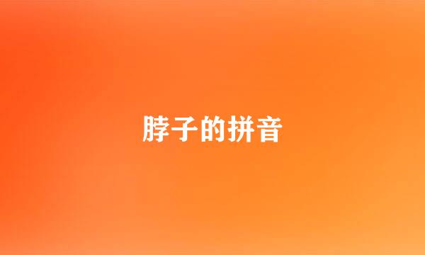 脖子的拼音