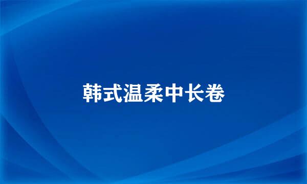 韩式温柔中长卷