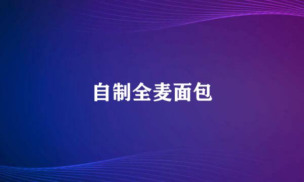自制全麦面包