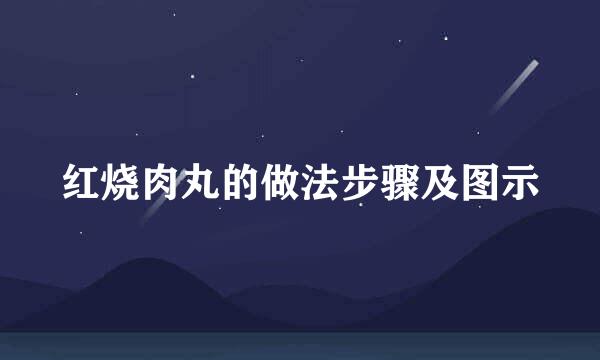 红烧肉丸的做法步骤及图示