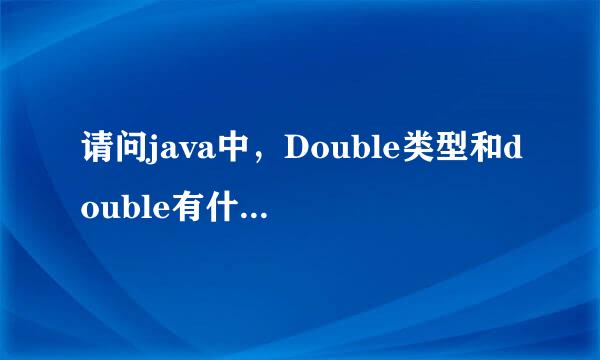 请问java中，Double类型和double有什么不同？能否转换