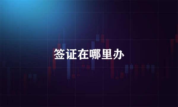 签证在哪里办