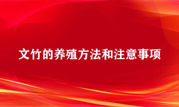 文竹的养殖方法和注意事项