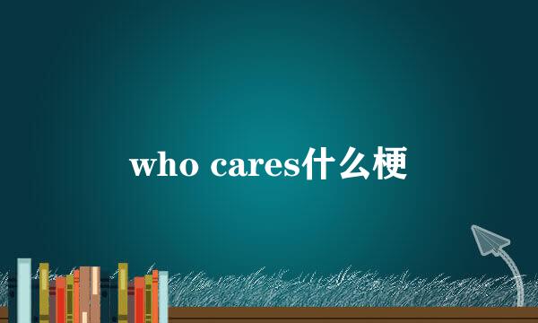 who cares什么梗