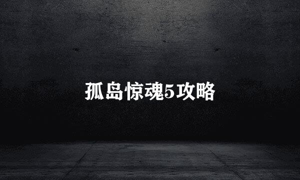 孤岛惊魂5攻略