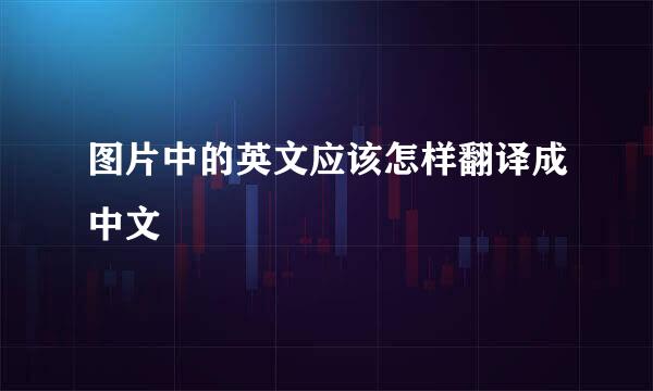 图片中的英文应该怎样翻译成中文