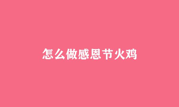 怎么做感恩节火鸡