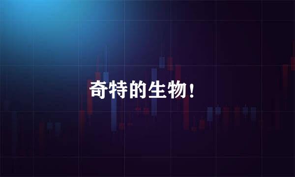 奇特的生物！