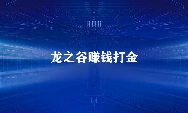 龙之谷赚钱打金