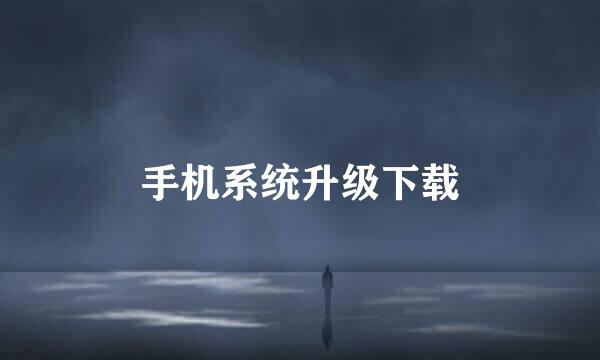 手机系统升级下载