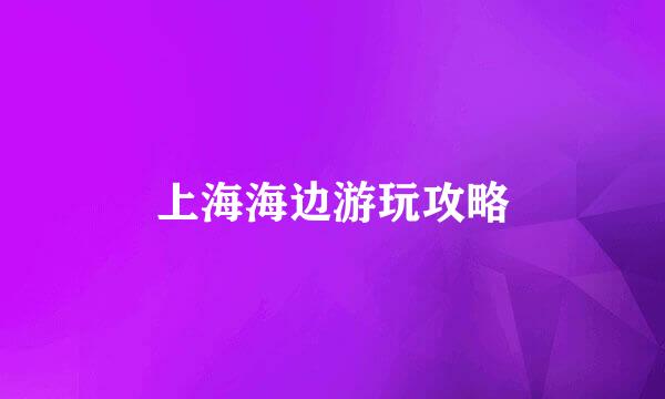 上海海边游玩攻略