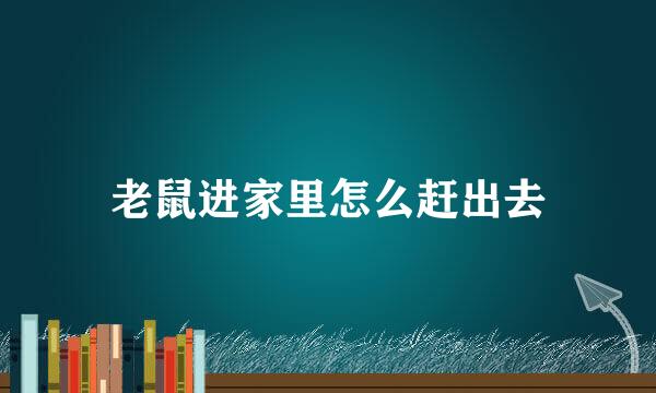 老鼠进家里怎么赶出去