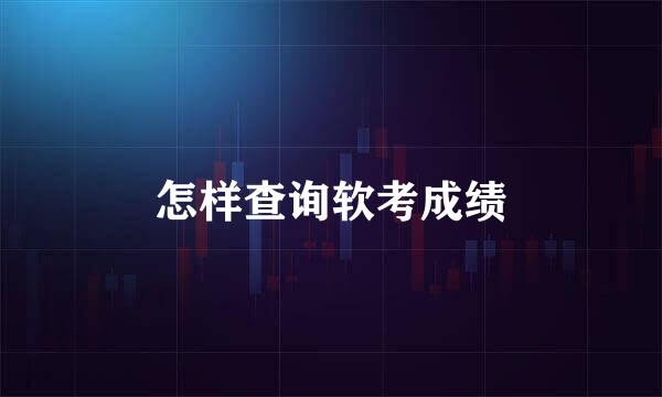 怎样查询软考成绩