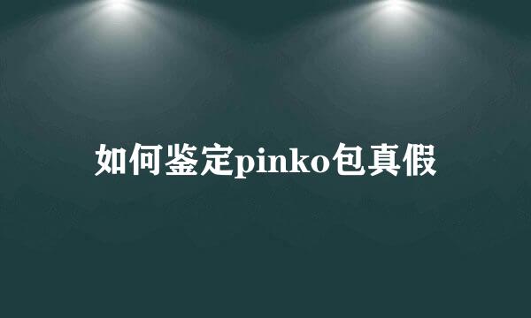 如何鉴定pinko包真假
