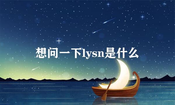 想问一下lysn是什么