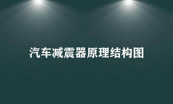 汽车减震器原理结构图
