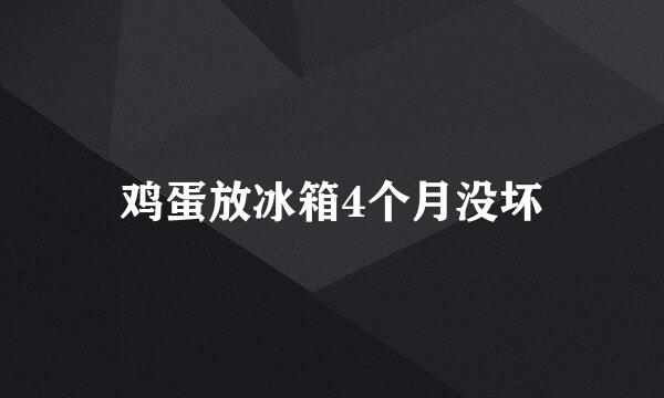 鸡蛋放冰箱4个月没坏