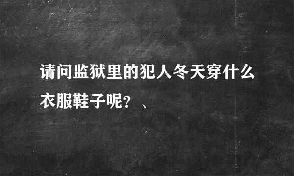 请问监狱里的犯人冬天穿什么衣服鞋子呢？、