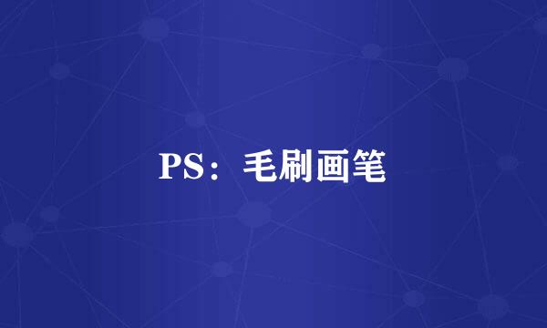 PS:毛刷画笔