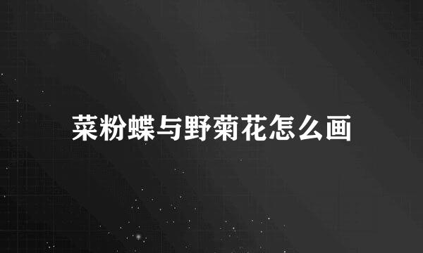 菜粉蝶与野菊花怎么画