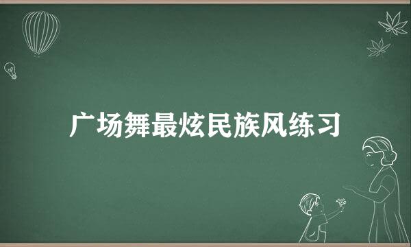 广场舞最炫民族风练习