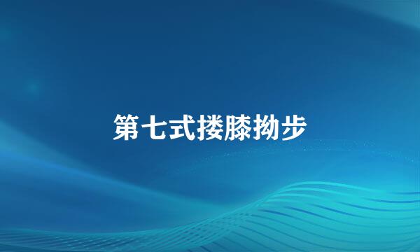 第七式搂膝拗步