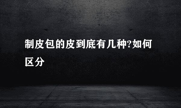 制皮包的皮到底有几种?如何区分