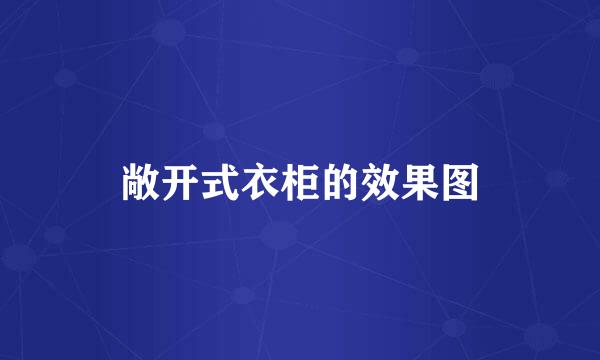 敞开式衣柜的效果图