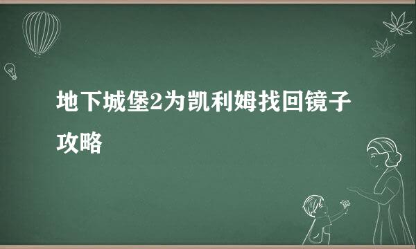 地下城堡2为凯利姆找回镜子攻略