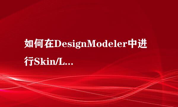 如何在DesignModeler中进行Skin/Loft的操作