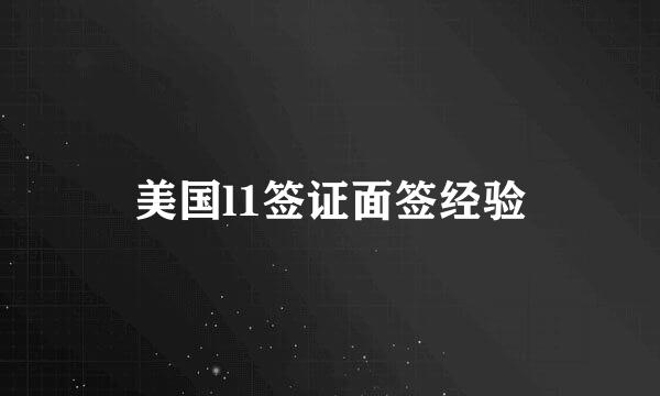 美国l1签证面签经验