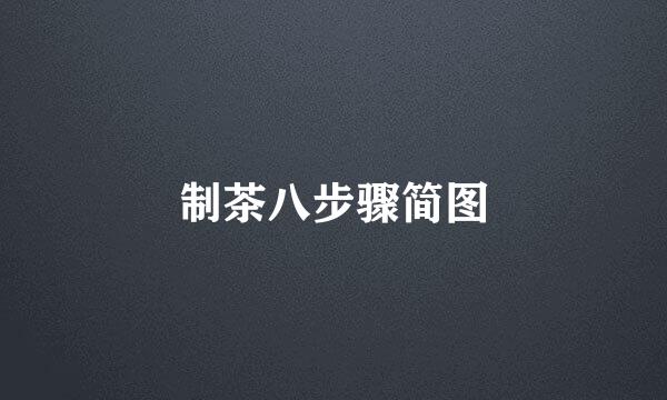 制茶八步骤简图