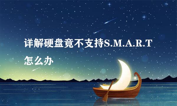 详解硬盘竟不支持S.M.A.R.T怎么办