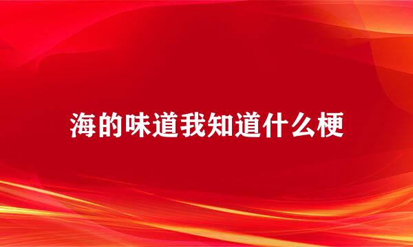 海的味道我知道什么梗